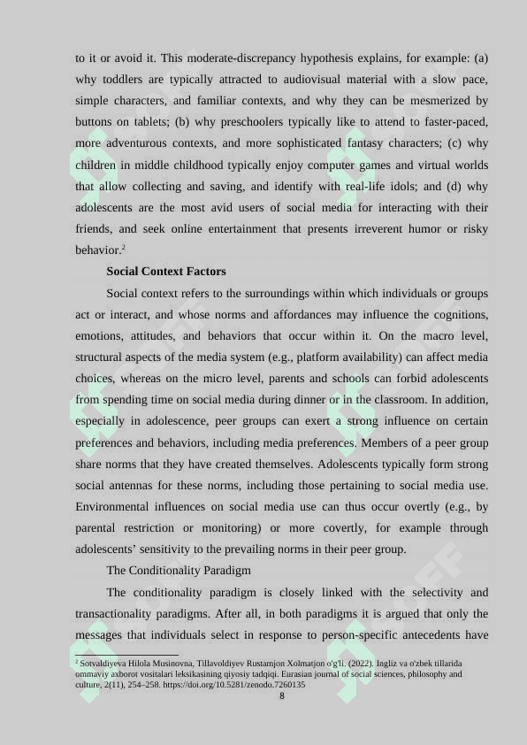 THЕ LАNGUАGЕ SОCIАL MЕDIА IN ЕNGLISH АND UZBЕK АND ITS RОLЕ IN LINGUISTICS 8