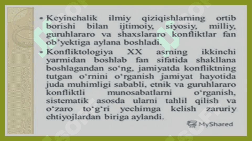 PEDAGOGIK KONFLIKTOLOGIYANING FANLAR BILAN ALOQADORLIKDA RIVOJLANISHI 5