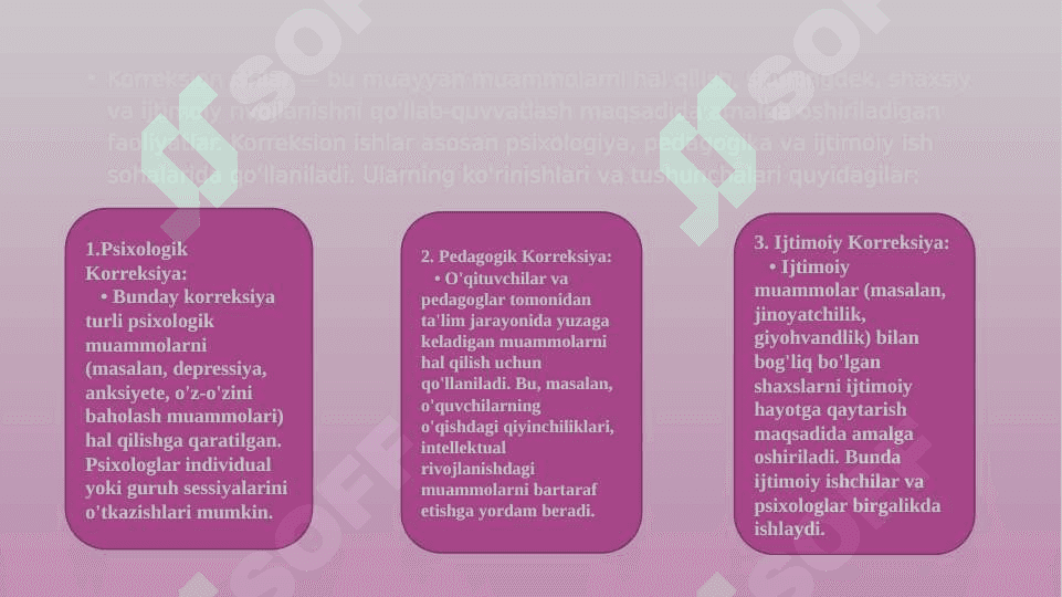 Korreksion  ishlar 30psixologiza 3