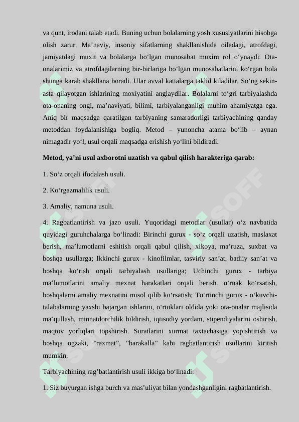 Axloqiy tarbiya kurs ishi 5