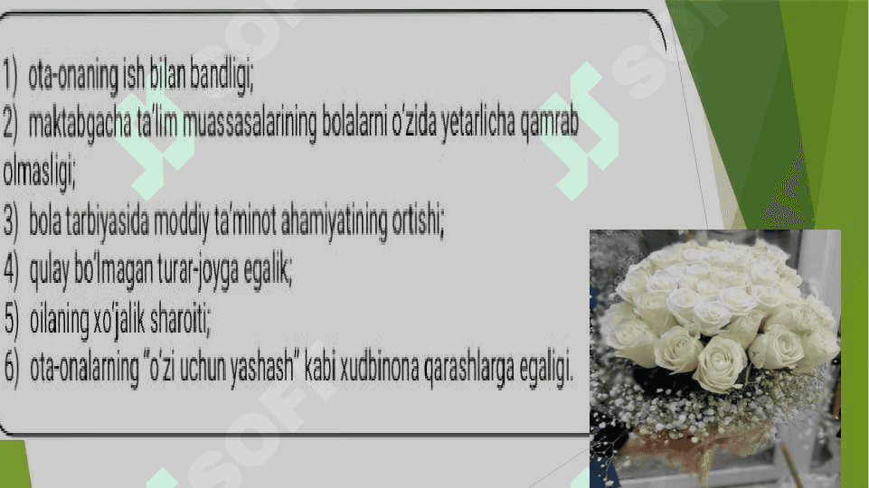 ZAMONAVIY OILALAR RIVOJINING OʼZIGA XOS XUSUSIYATLARI 8