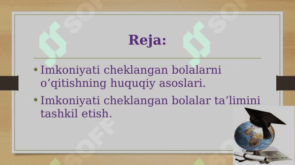 Inklyuziv ta`limni boshqarishning huquqiy-me`yoriy va axloqiy asoslari 2
