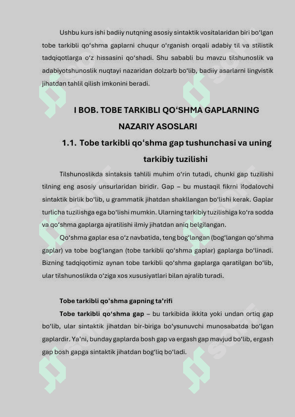 Badiiy matnda tobe tarkibli qoʻshma gaplar 6