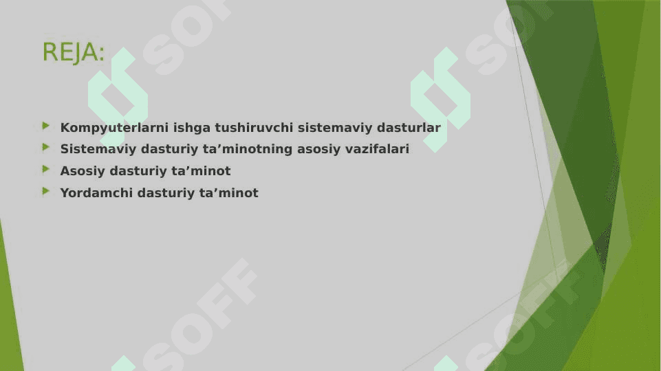 Kompyuterlarni ishga tushiruvchi sistemaviy dasturlar 2