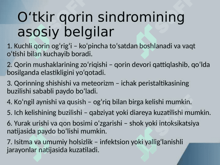 O‘tkir qorinni simulyatsiya qiladigan kasalliklar 3