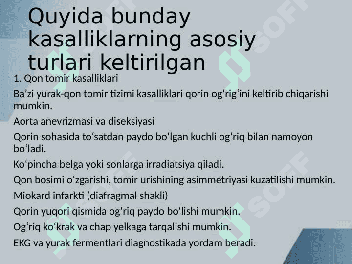 O‘tkir qorinni simulyatsiya qiladigan kasalliklar 6