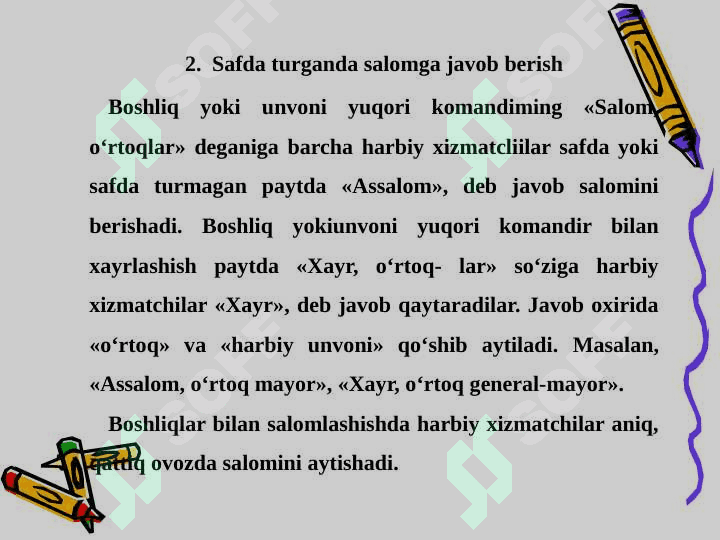 QUROLSIZ BAJARILADIGAN SAF AMALLARI VA HARAKATLARI chqbt 2