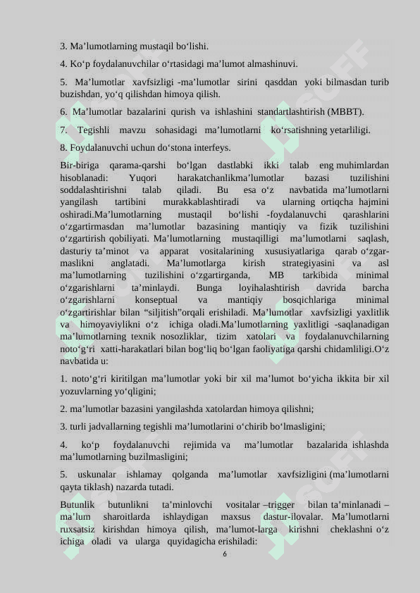 Arxivli malumotlar bazalari va ular bilan tanishish 6
