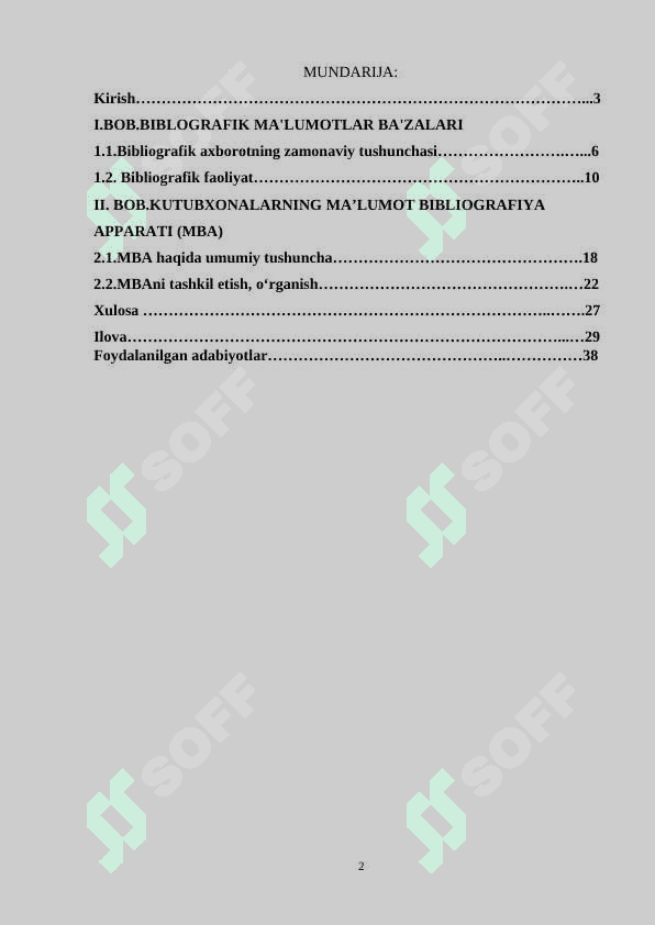 BIBLOGRAFIK MA'LUMOTLAR BA'ZALARI 2