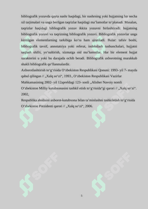 BIBLOGRAFIK MA'LUMOTLAR BA'ZALARI 5