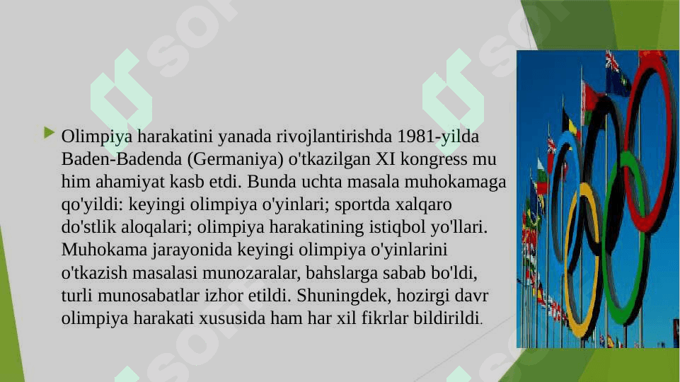 Olimpiya kongresslari va ularning ahamiyati 3