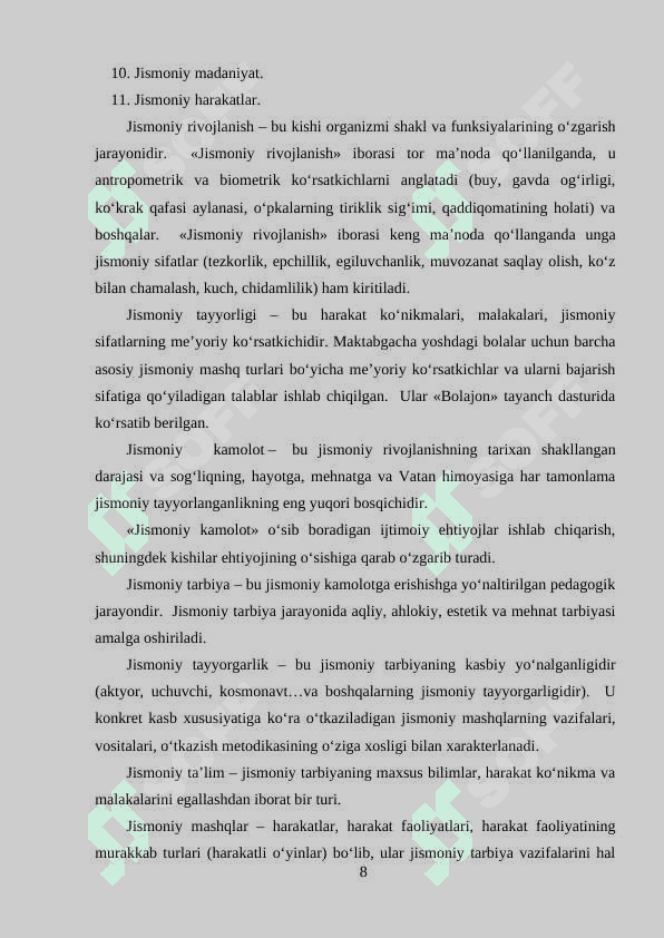 Maktabgacha yoshdagi bolalarning  jismoniy tarbiyasi 8