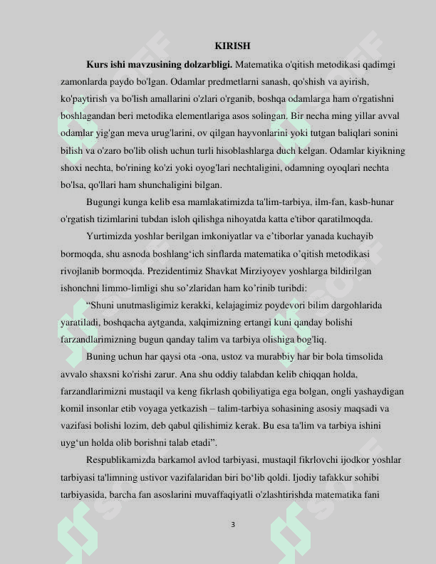 O'nlik, yuzlik kontsentrida nomerlashga o'rgatish metodikasi 3