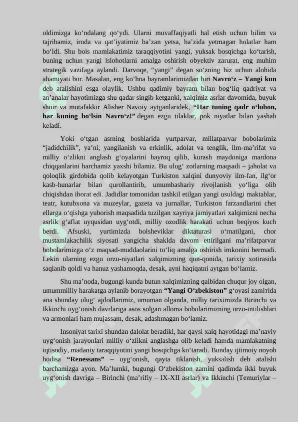 YANGI O‘ZBEKISTONDA PREZIDENT SH.M.MIRZIYOYEV RAHBARLIGI VA TASHABBUSI OSTIDA AMALGA OSHIRILAYOTGAN ISLOHATLAR 3