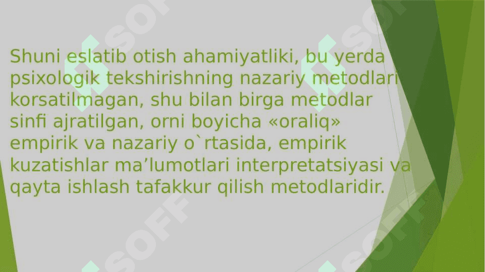 Psixologik eksperimentning asoslari 8