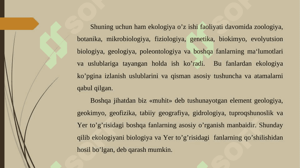 EKOLOGIYA FAN SIFATIDA SHAKLLANISHI 6