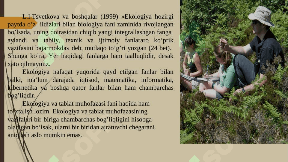 EKOLOGIYA FAN SIFATIDA SHAKLLANISHI 8
