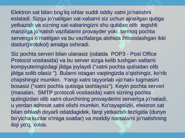 Elektron pochta (E-mail) 2