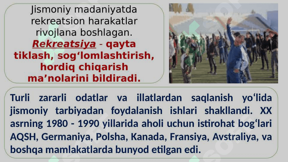 Eng yangi davrda jismoniy tarbiya va olimpiya harakati (XX asr boshlari - hozirgi davrgacha) 5