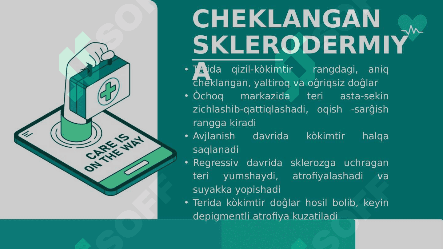 SKLERODERMIYA.DERMATOMIOZIT. DERMATOVNEROLOGIYA 3