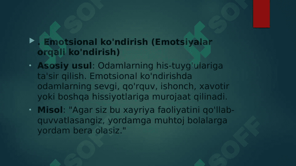 KO’NDIRISHNING OG’ZAKI TA’SIR ETISH TURLARI 4