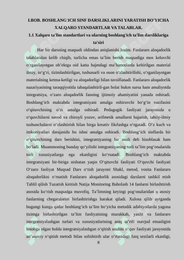 BOSHLANGʻICH SINF DARSLIKLARI YARATISHNING JAHON HAMJAMIYATIDA SINALGAN TALABALARNI OʻRGATISH 1