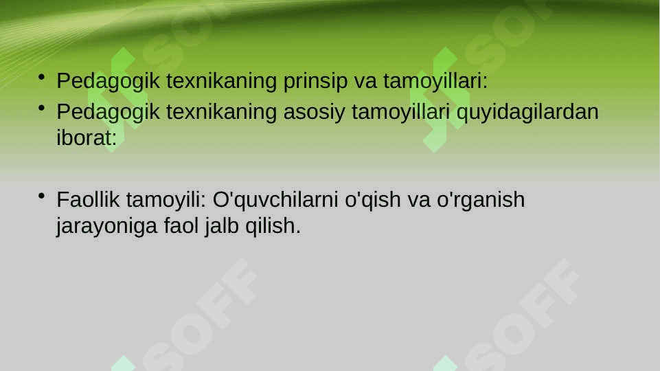 PEDAGOGIK TEXNIKANING ASOSIY TARKIBIY QISMLARI 8