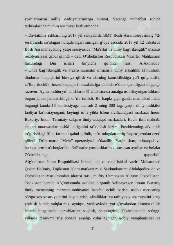 IMOM AL BUXORIY AT -TERMIZIYNING HADIS ILMINI RIVOJLANTIRISHDAGI XIZMATLARI 7