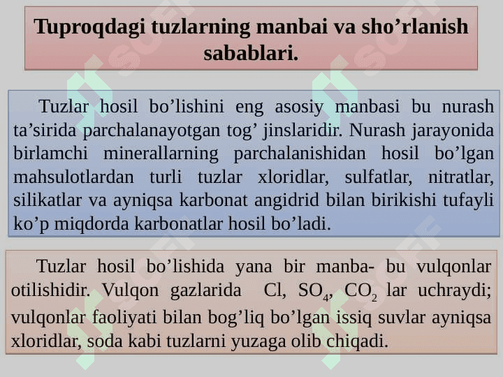 SHO’RLANGAN TUPROQLAR 6