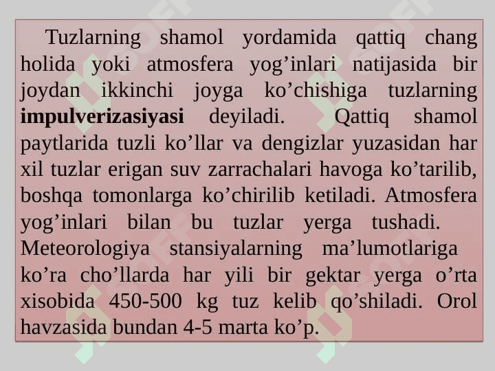 SHO’RLANGAN TUPROQLAR 7