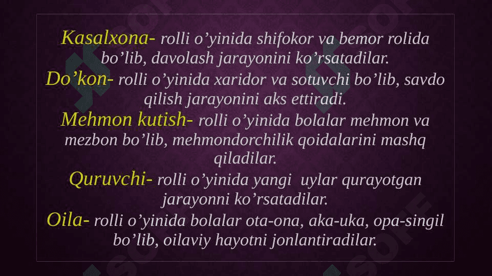 Maktabgacha bolalarda rolli o'yinlar 6