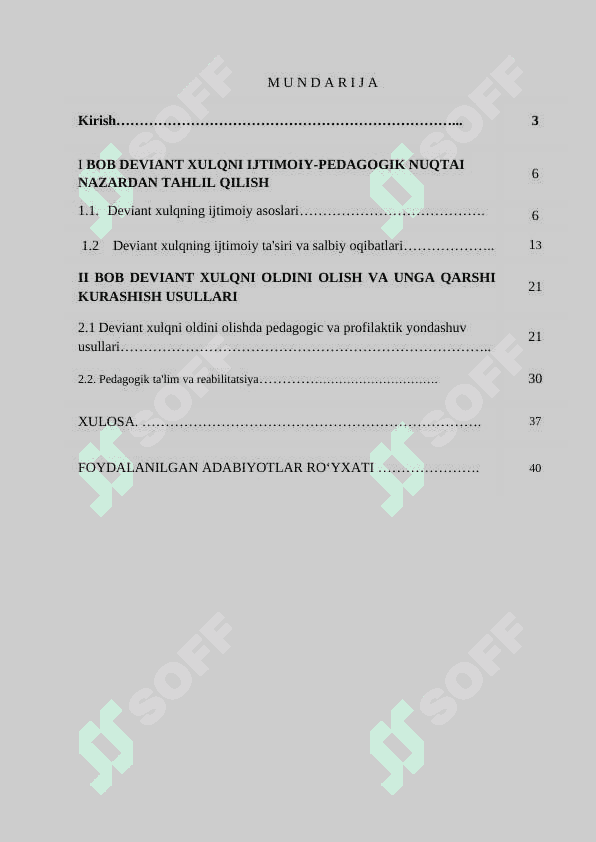 Deviant xulq, ijtimoiy-pedagogik muammo sifatida. 2