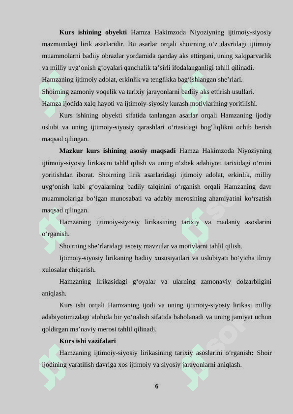 Hamzaning ijtimoiy-siyosiy lirikasi 6