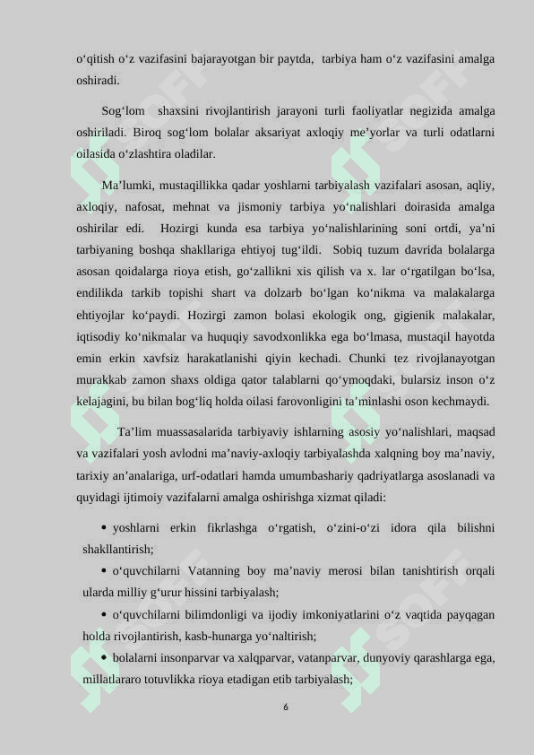 Tarbiyaviy ishlar samaradorligini oshirishda  pedagogik tajribaning o‘rni 6