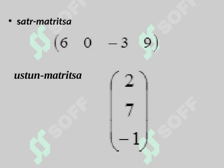 Matritsa va determinantlar 4