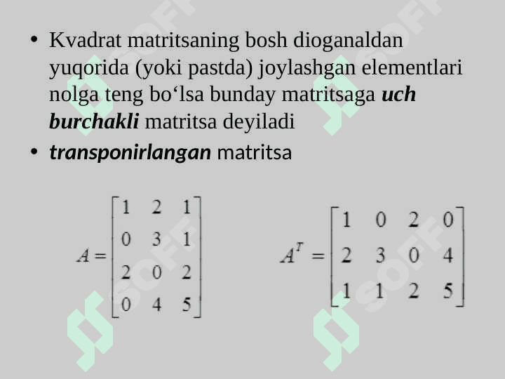 Matritsa va determinantlar 8