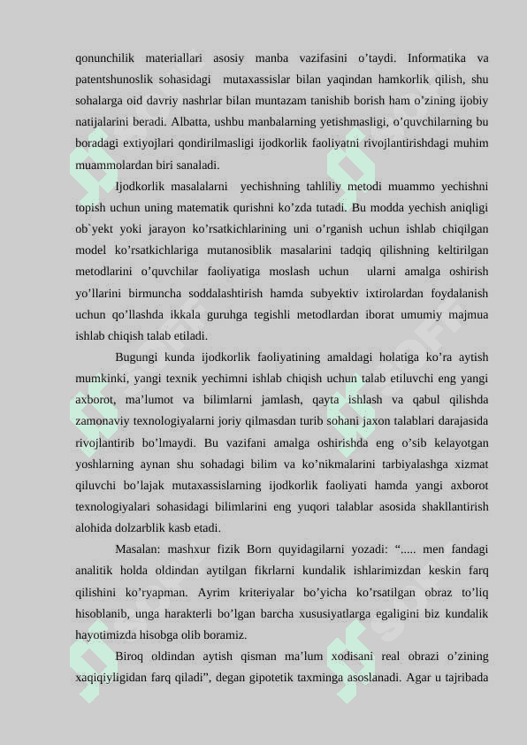 ILMIY IJODKORLIK JARAYONIDA MANTIQIY VA INTUITIV TAFAKKURNING AXAMIYATI 4