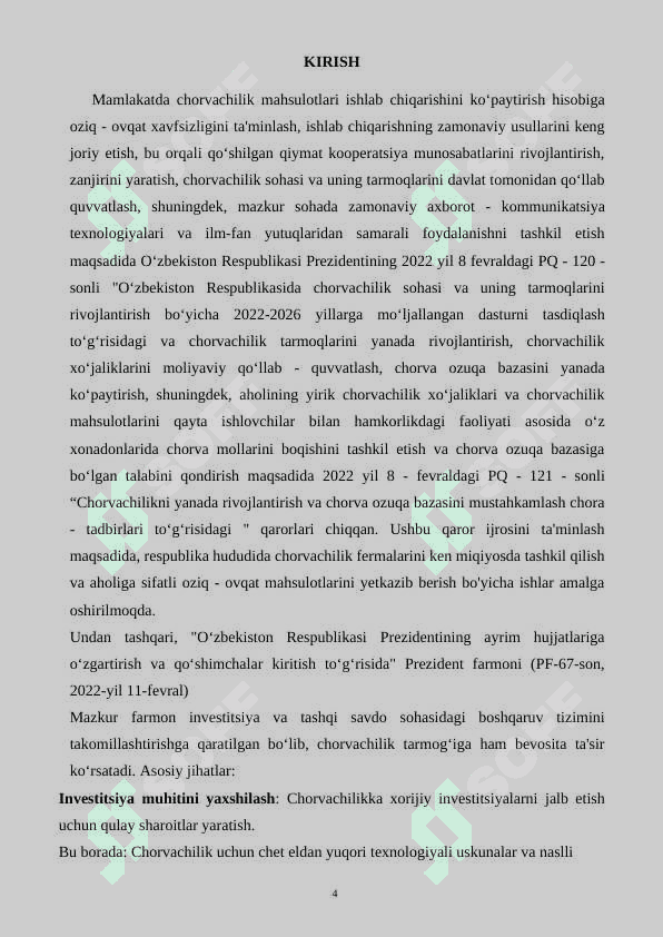 1800 bosh sog’n sigirga mo’ljallangan sutchilik fermasi bosh rejasini loyhalash va kdm - 2 masinasini  o’rganish 4