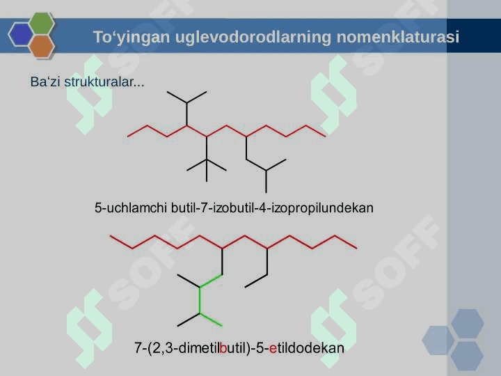 Organik birikmalarning nomenklaturasi 8
