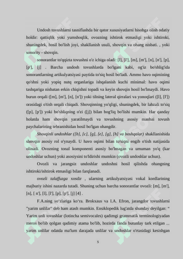 LOGOPEDNING SONORAL OVOZLARNI AVTOMATLASHTIRISH BOSQISHDAGI ishi. 5