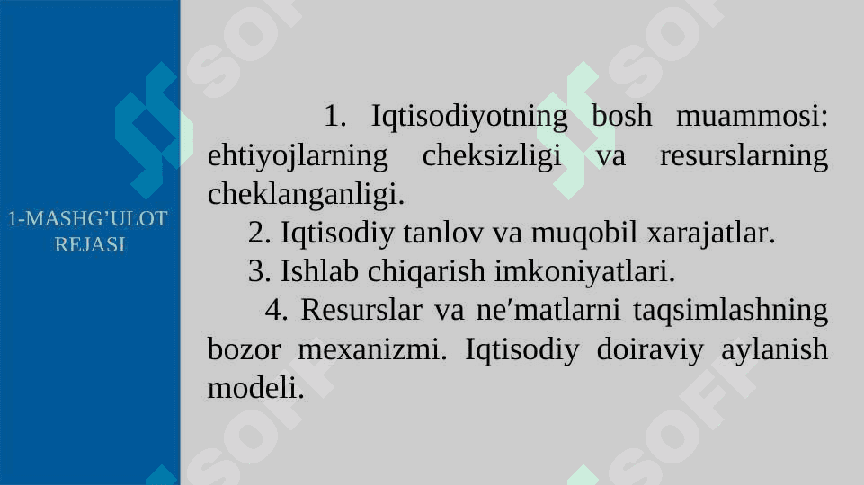 Mikroiqtisodiyotga kirish, iqtisоdiy bаzis tushunchаlаr 2