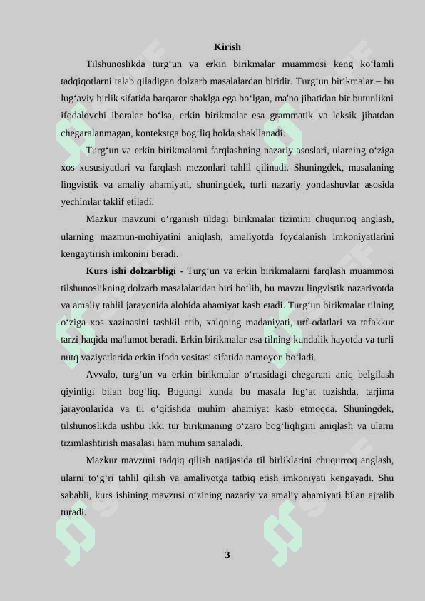 Turg'un va erkin birikmalarni farqlash muammosi 3
