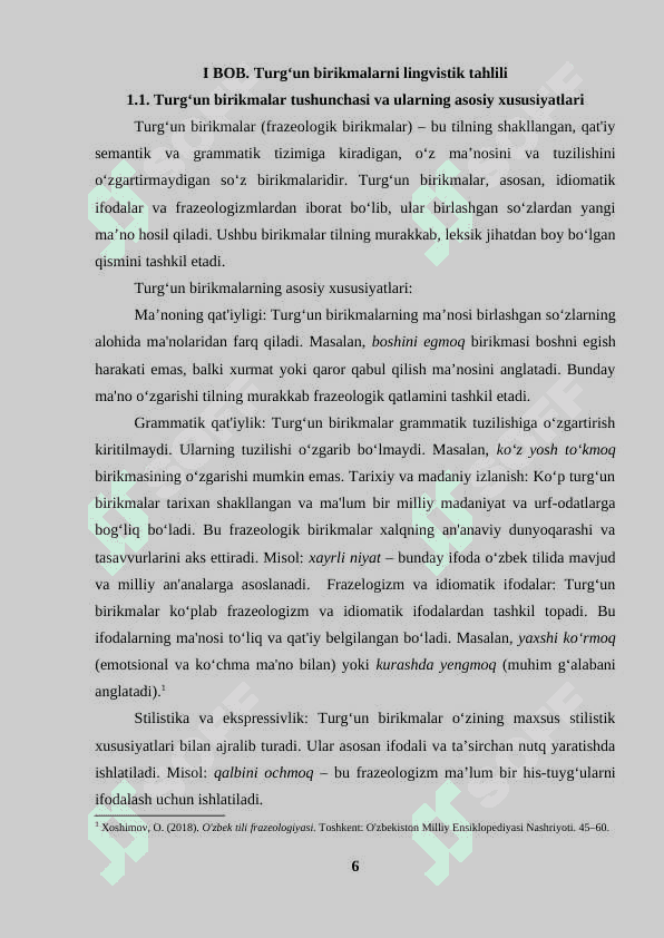 Turg'un va erkin birikmalarni farqlash muammosi 6