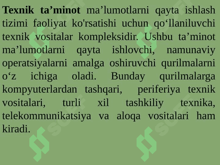 Shaxsiy kompyuterning  dasturiy ta’minoti 3