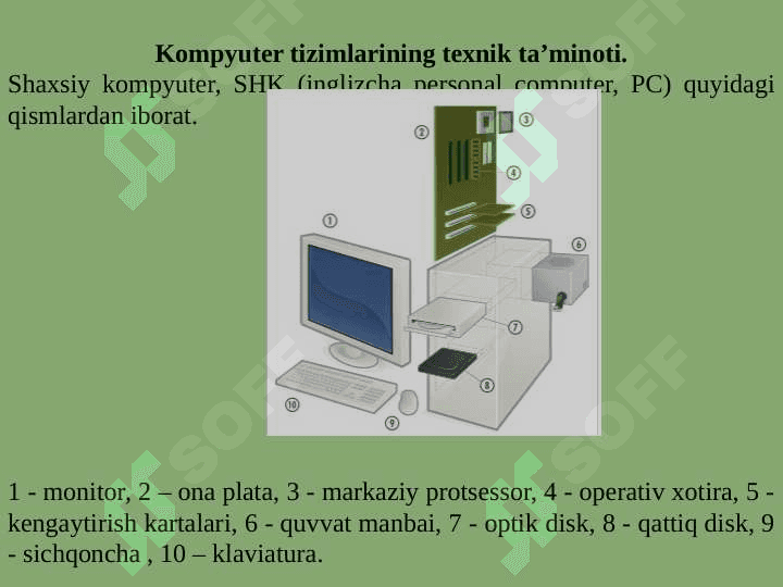 Shaxsiy kompyuterning  dasturiy ta’minoti 4