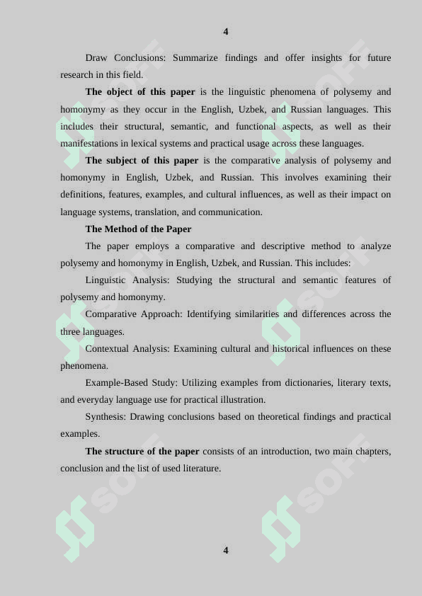 : “Polysemy and homonymy in English, Uzbek and Russian” 5