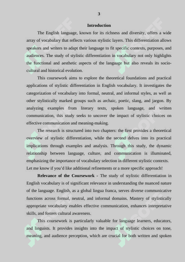 “Stylistic  differentiation of the English vocabulary” 4
