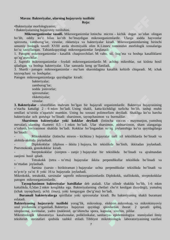 Mikrobiologiya ma'ruza matni 2024 7