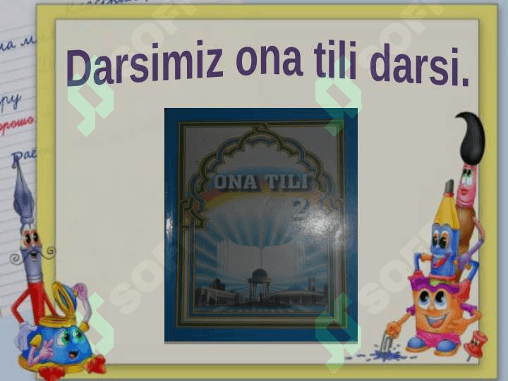 Shaxs va narsa harakatini bildirgan so`zlar 3