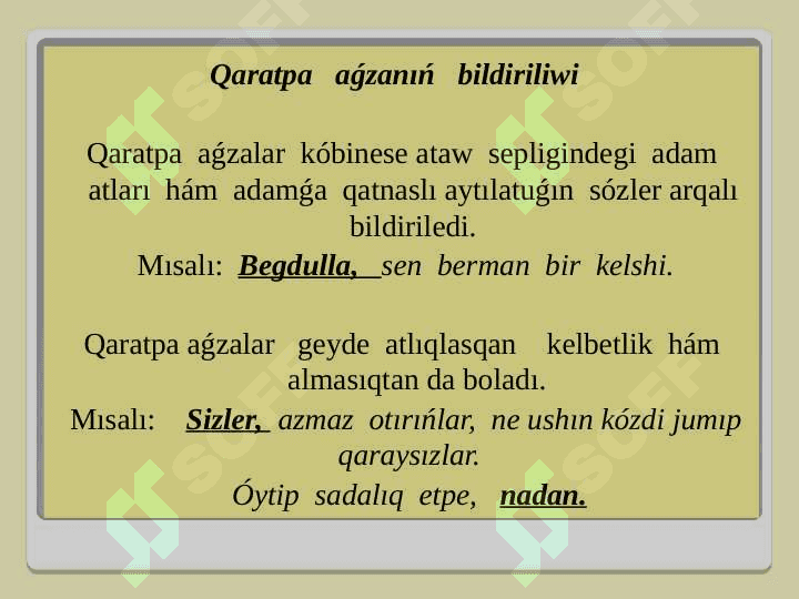 Qaratpa    aǵzalı   gápler 3